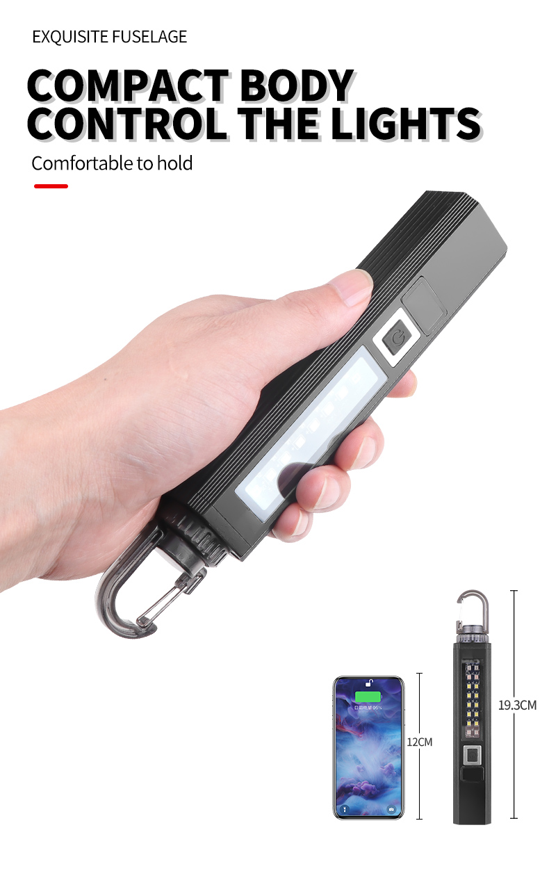LEDCompactTorchPowerDisplay1200LMSuperBrightFlashlight10LightModesMultiLightSourceforOutdoorFishingE-2004397-10