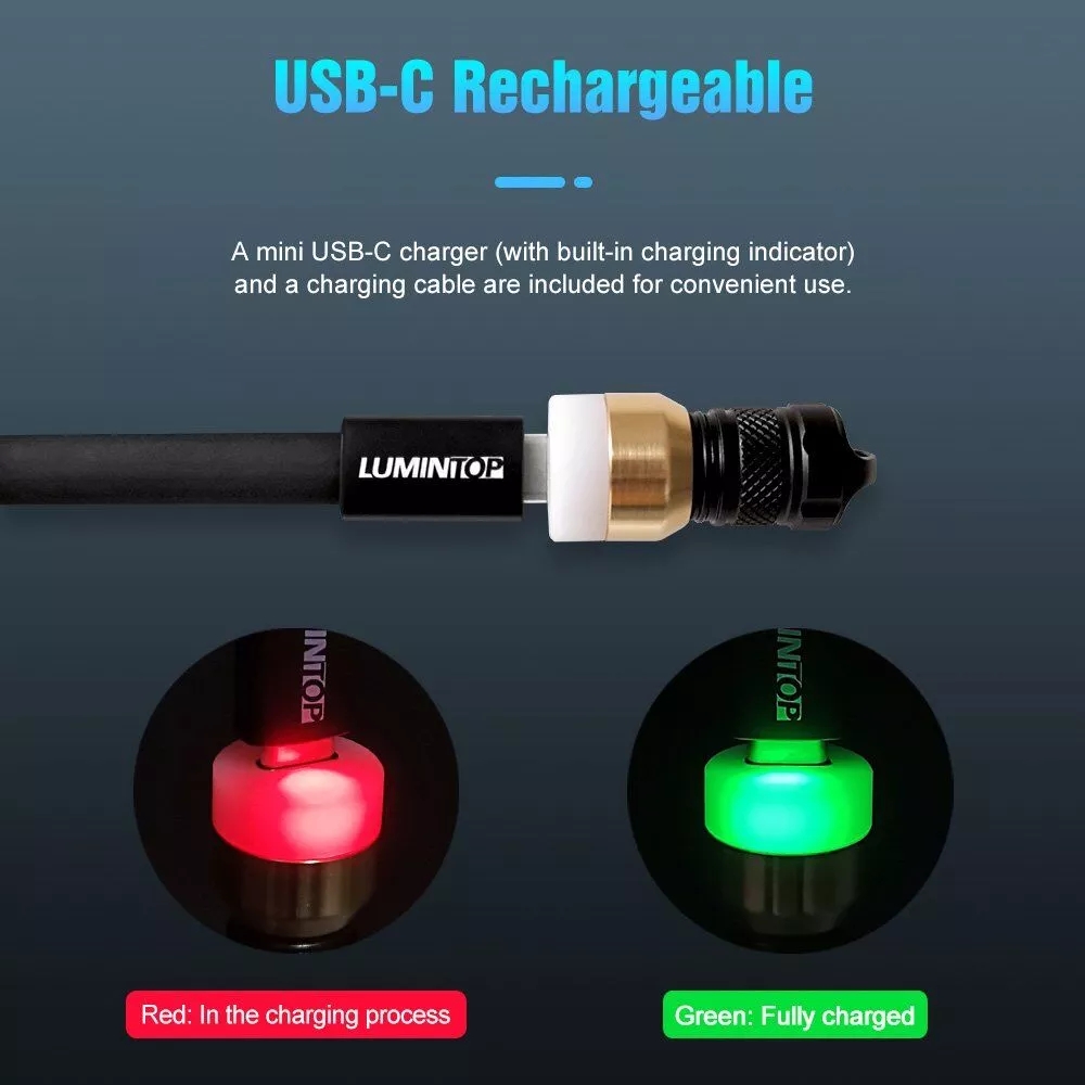 LUMINTOPFrogV20Max750Lumens135MMiniKeychainFlashlightwith10180BatteryUSBRechargeableMiniSizeLEDTorch-1936825-4