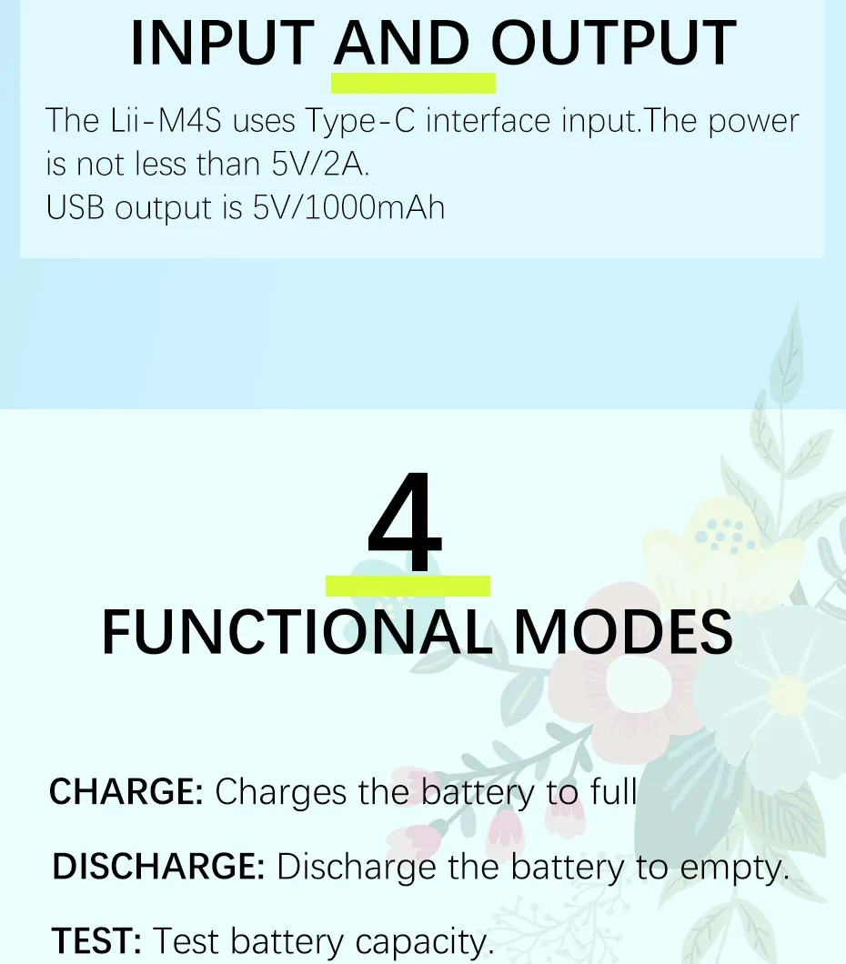 LiitoKalaLii-M4SBatteryChargerfor26700186502665021700AATouchButtonLCDDisplayTestTheBatteryChargerCap-2003523-4