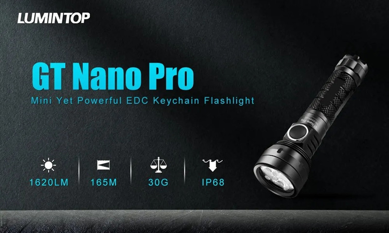 LumintopGTNANO600lm361mGTNANOPRO1620lm165mEDCLEDFlashlightAluminumAlloy10280AAABatteryMiniLEDKeychai-1983419-1