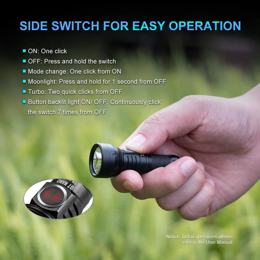 LumintopGTNANO600lm361mGTNANOPRO1620lm165mEDCLEDFlashlightAluminumAlloy10280AAABatteryMiniLEDKeychai-1983419-17