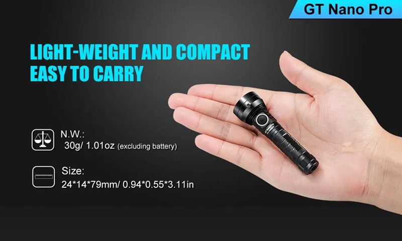 LumintopGTNANO600lm361mGTNANOPRO1620lm165mEDCLEDFlashlightAluminumAlloy10280AAABatteryMiniLEDKeychai-1983419-4