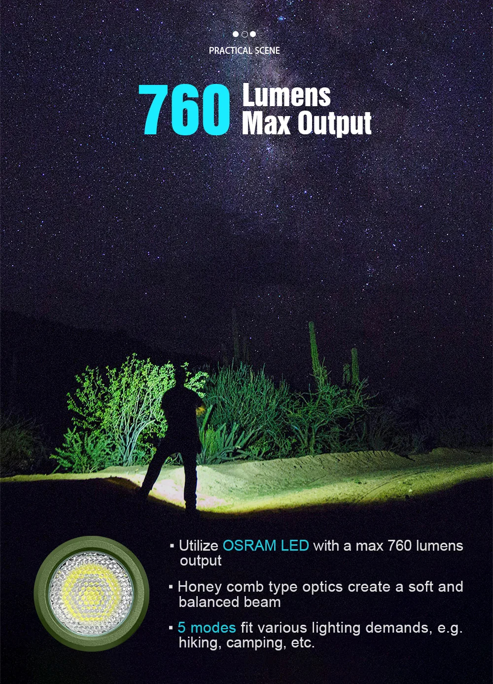 LumintopSilverFox760LMMiniLEDKeychainFlashlight14500AAEDCCompactMiniLEDTorchWithMagneticTailOutdoorC-2002736-2