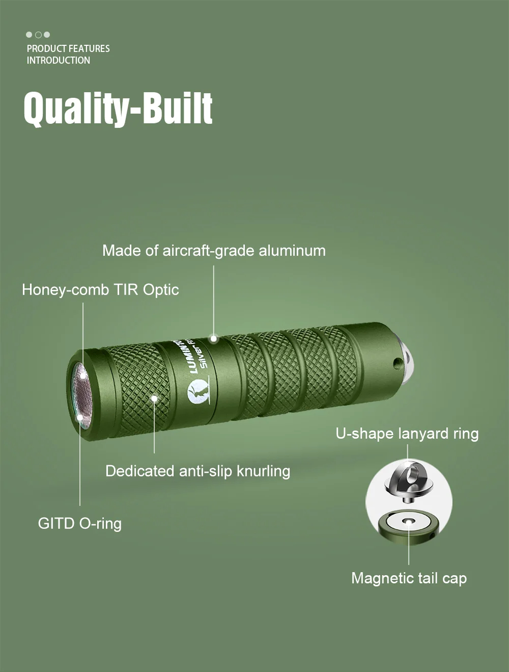 LumintopSilverFox760LMMiniLEDKeychainFlashlight14500AAEDCCompactMiniLEDTorchWithMagneticTailOutdoorC-2002736-8