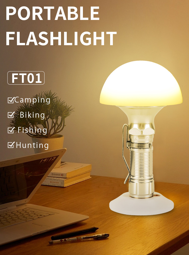 MATEMINCOFT01FT021250lm6160lmEDCTacticalFlashlightBeamThrow209m346mMiniTorchStrongFloodLightSearchRe-1995668-1