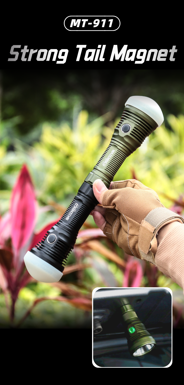 MatemincoMT-911XLD-G906200lmPowerfulFlashlight916mCampingLanternTacticalTorchLEDLanternaPowerby26650-1985942-9