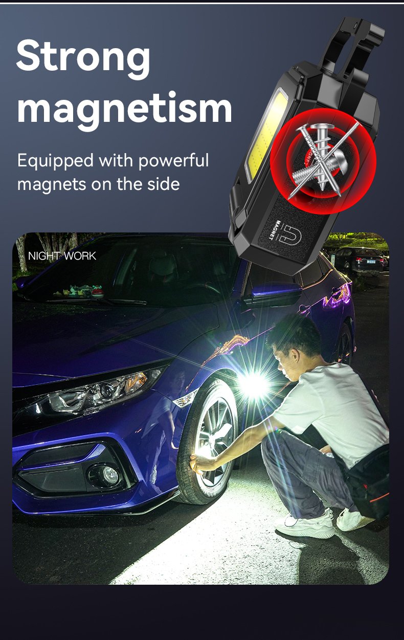MiniLEDFlashlightKeychainLightDoubleCOBLightswithMagnetBuilt-inBatteryUSBRechargeableWorkLights-2004398-5