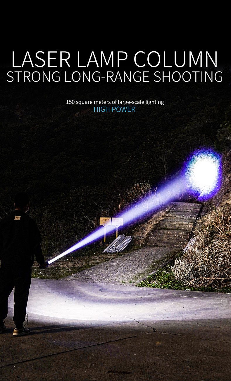 MultifunctionalOutdoorFlashlight1200mAhwithStrongFocusAdjustableBrightnessandRechargeableBatteryforC-2004534-7
