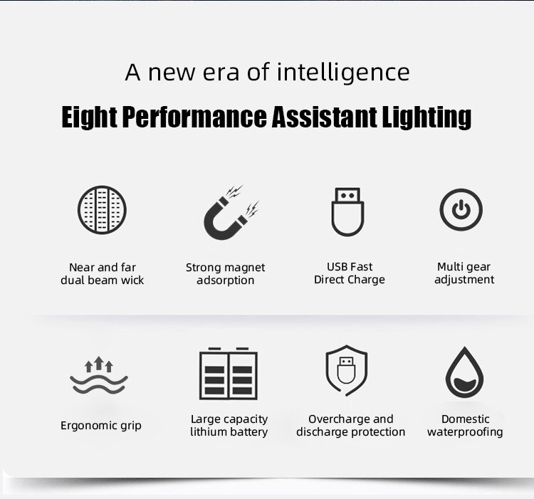 MultifunctionalThreeHeadCOBMagnetAutoRepairWorkLightLEDRedLightWarningLightStrongLightFlashlightMain-1987222-2