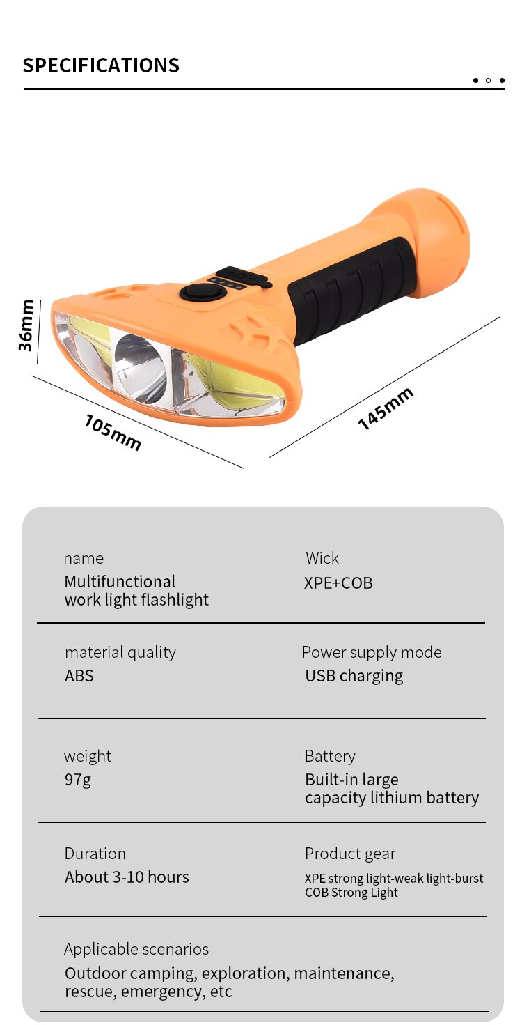 MultifunctionalThreeHeadCOBMagnetAutoRepairWorkLightLEDRedLightWarningLightStrongLightFlashlightMain-1987222-14