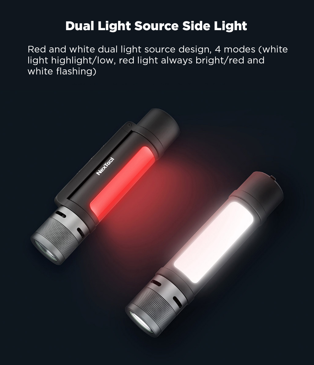 NEXTOOL6-in-11000lmDual-lightZoomableAlarmFlashlightUSB-CRechargeableMobilePowerBankMagneticCampingW-1712063-6
