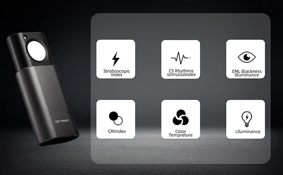 OppleMasterPro34LightLuxCRIDUVR1-R14FlickerMeterLEDFlashlightBluetoothIOSAndroidTesterToolRechargeab-1992092-3