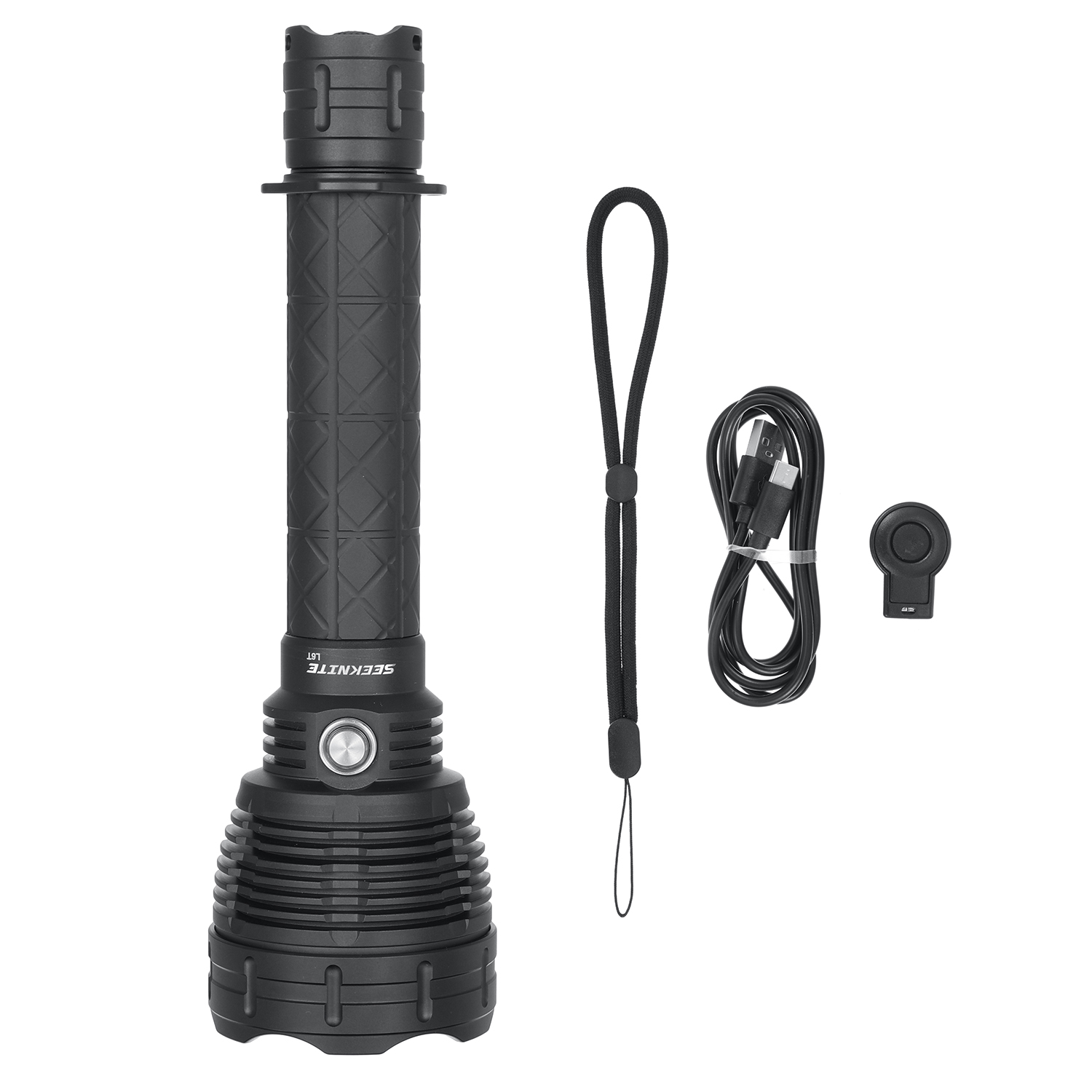 SEEKNITEL6TXHP703HIHigh-PowerLEDFlashlight5000LM5000KFloodlightTorchTacticalFlashlightwithMemoryMode-2013440-10