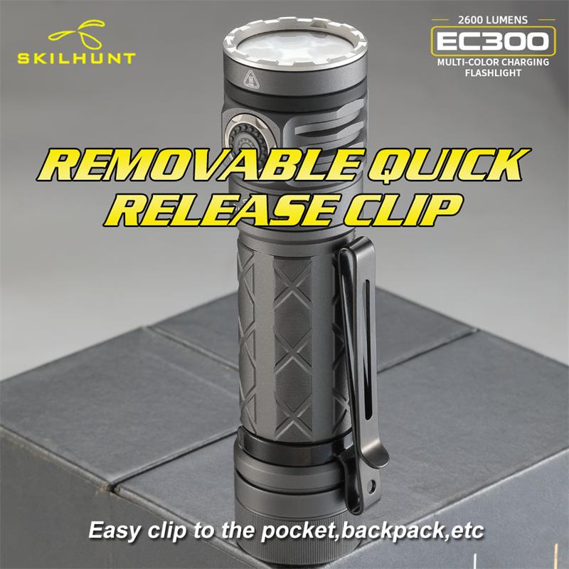 SKILHUNTEC300SST202600Lumens21700RechargeableLEDFlashlightWithMulti-colorRGBWLightForOutdoorActiviti-1986526-12