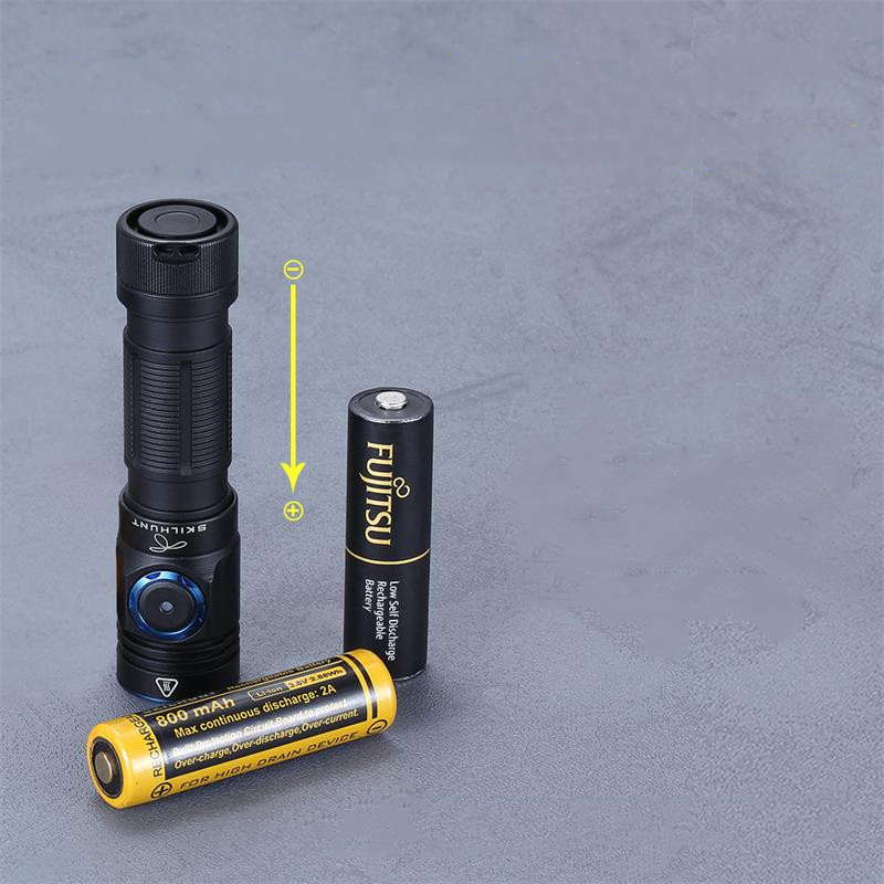 SKILHUNTM150V3750LMHands-FreePatrolPocketClipLightAA14500EDCLEDFlashlightUSBRechargeableOutdoorMagne-1986528-11