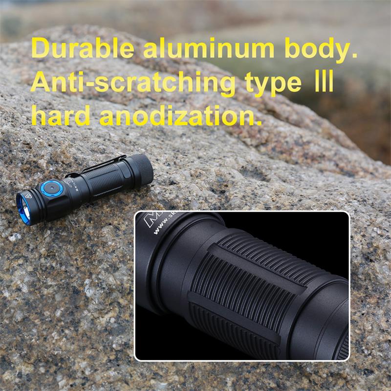 SKILHUNTM150V3750LMHands-FreePatrolPocketClipLightAA14500EDCLEDFlashlightUSBRechargeableOutdoorMagne-1986528-7