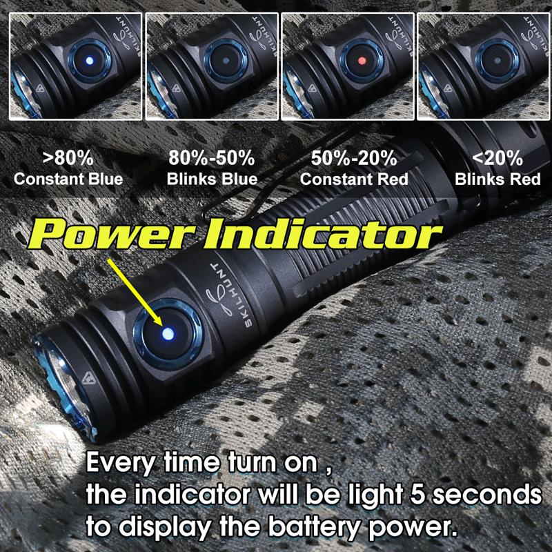 SKILHUNTM200V31400Lumens18650MagneticUSBRechargeableLEDFlashlightOutdoorBrightlightCampingHikingCycl-1985952-12