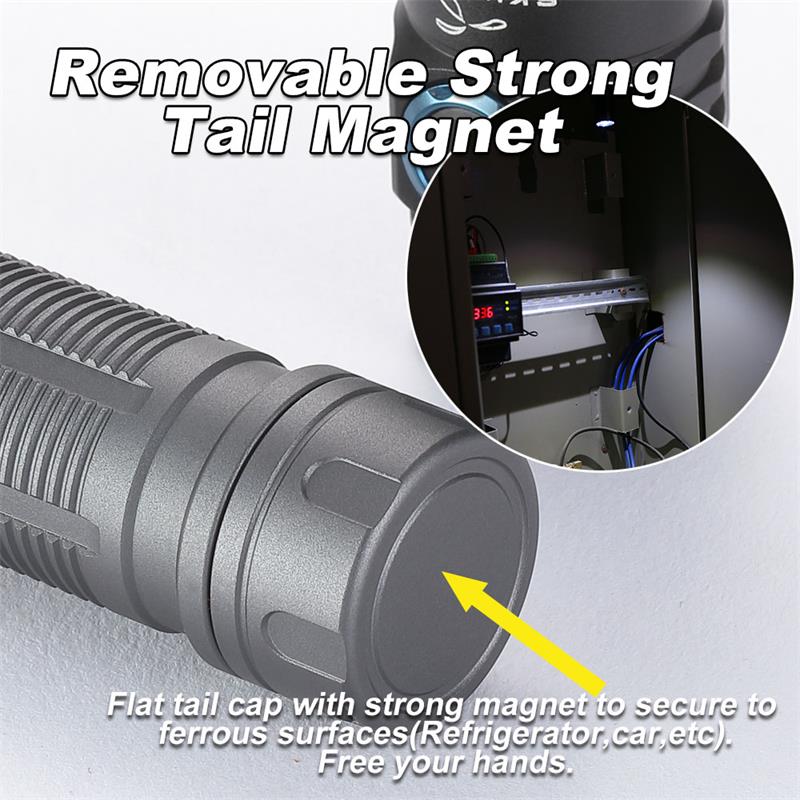 SKILHUNTM200V31400Lumens18650MagneticUSBRechargeableLEDFlashlightOutdoorBrightlightCampingHikingCycl-1985952-10