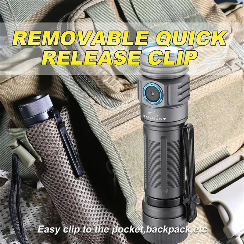 SKILHUNTM300V23000LM21700MagneticUSBRechargeableLEDFlashlightSuperHigh-performanceOutdoorWaterproofL-2004120-12