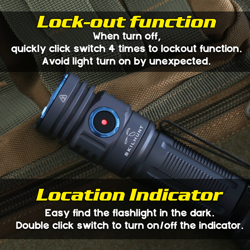 SKILHUNTM300V23000LM21700MagneticUSBRechargeableLEDFlashlightSuperHigh-performanceOutdoorWaterproofL-2004120-10