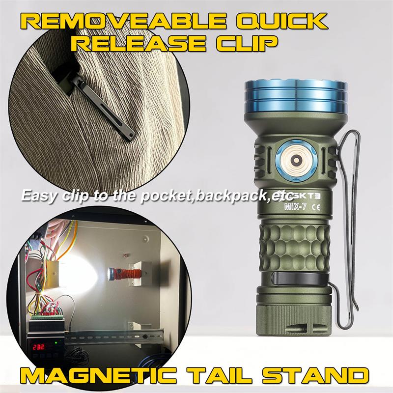 SKILHUNTMiX-7MulticolorFlashlightwithBuilt-in18350LithiumBattery-AffordableReliableOutdoorAdventurer-2006961-11