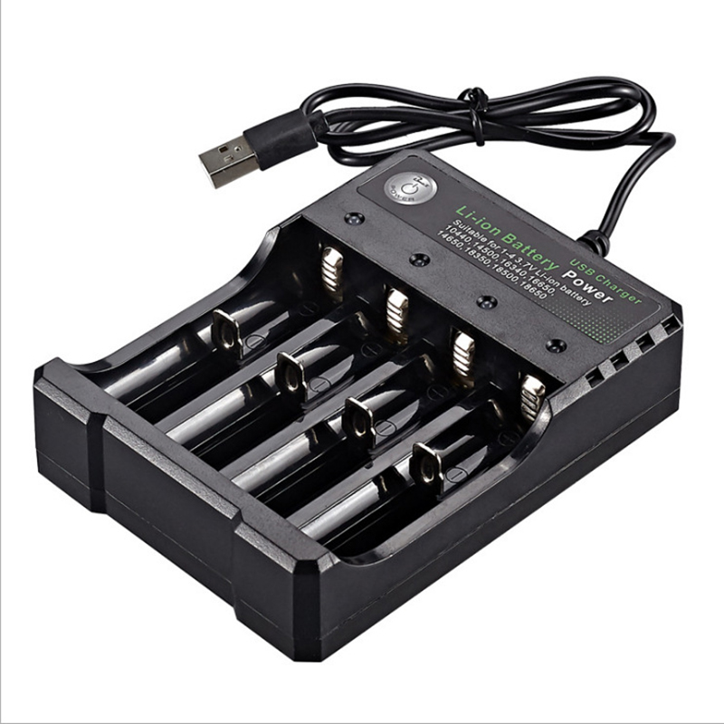 USBIntelligentUniversalRechargeableBatteryCharger18650FlashlightCharger4SlotsFastChargefor37VLi-ionT-1996522-12