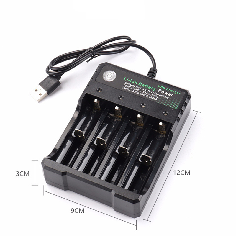USBIntelligentUniversalRechargeableBatteryCharger18650FlashlightCharger4SlotsFastChargefor37VLi-ionT-1996522-13