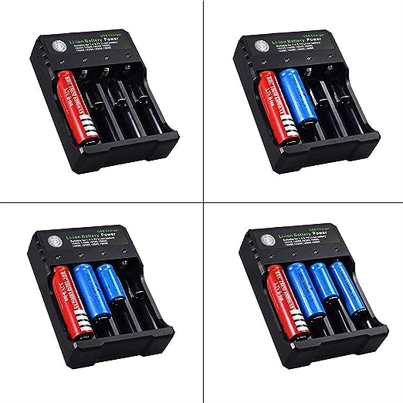 USBIntelligentUniversalRechargeableBatteryCharger18650FlashlightCharger4SlotsFastChargefor37VLi-ionT-1996522-9