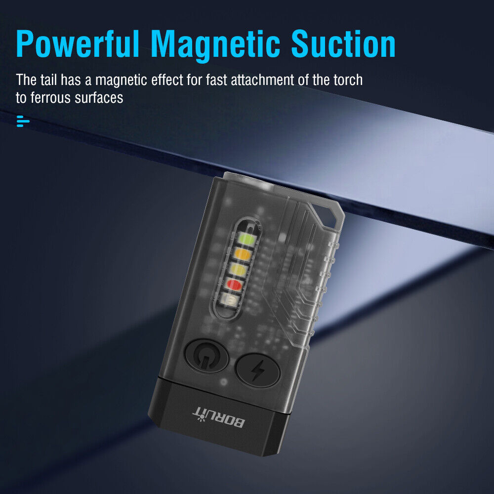 V10LDualLED1000LMStrongLightEDCKeychainFlashlightWithUVSidelightType-CRechargeableWaterproofMiniLEDT-1987561-9