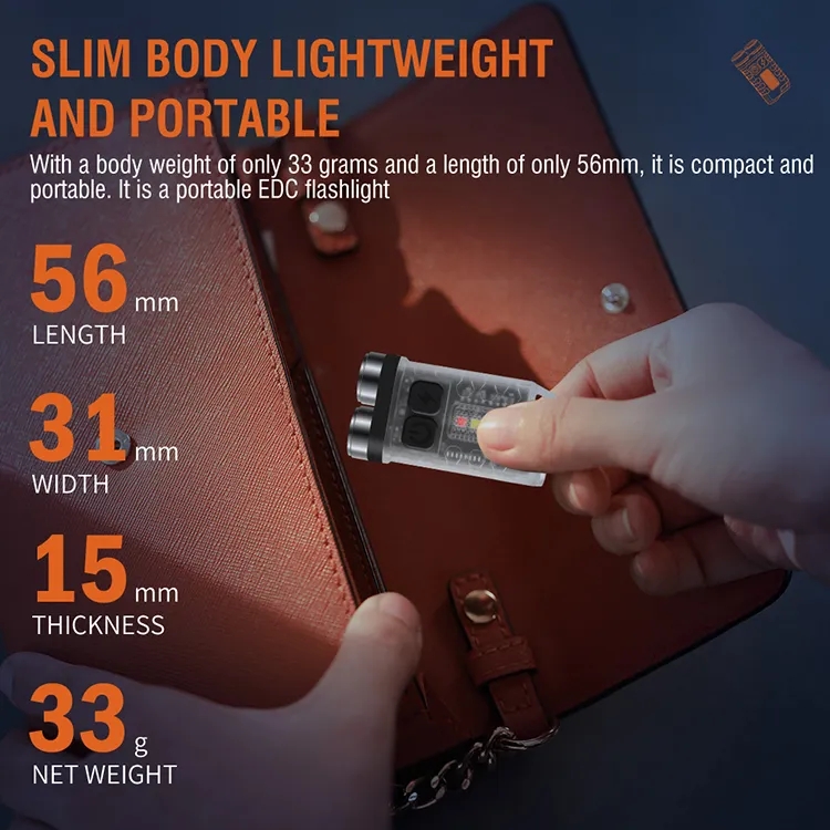 V3MiniKeychainFlashlightDualLEDHeadTypeCChargingIP65Waterproof900LMSmallKeyringRechargeableTorchLigh-1984836-5