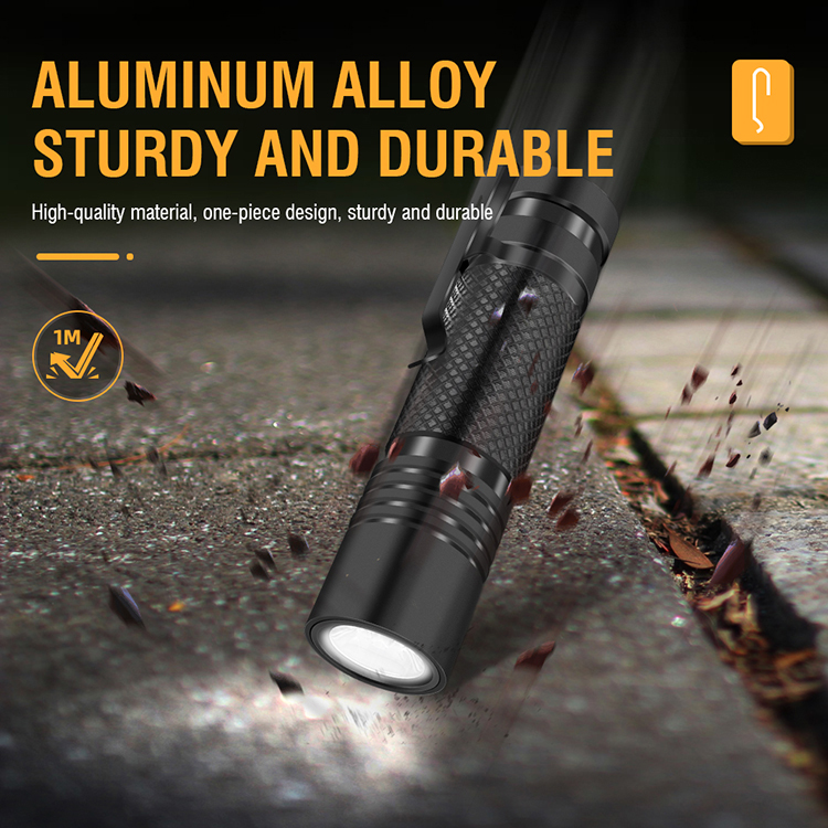 V8800LMStrongLightEDCPortableLEDFlashlightUSBRechargeableBuilt-in18650BatteryMiniTorchOutdoorEmergen-1984842-6