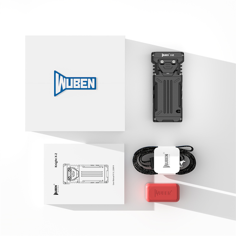 WubenLightokX21800lumenHighLumenEDCFlashlightLEDKeychainFlashlightClickLightUSB-CRechargeableMiniLED-1992100-10