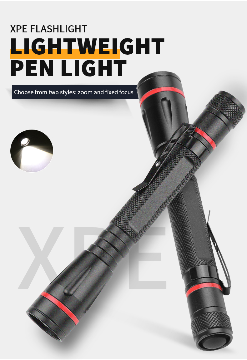 XPELEDZoomablePenshapeDetectionFlashlightFocusAdjustableMiniLEDTorchPenlightPocketLight-1997881-1