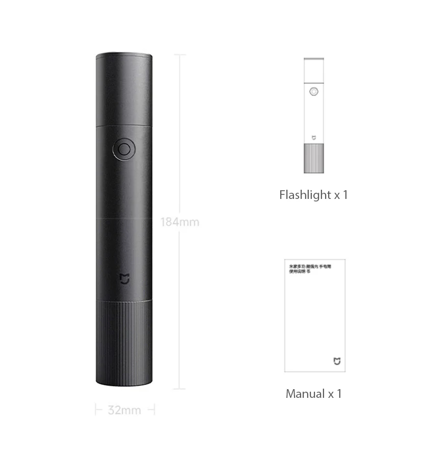 XiaomiMijiaN6131000lm240MHighLumenLongRangeLEDFlashlightType-CPortPowerBankLEDTorchSeatBeltCutWindow-2012353-2