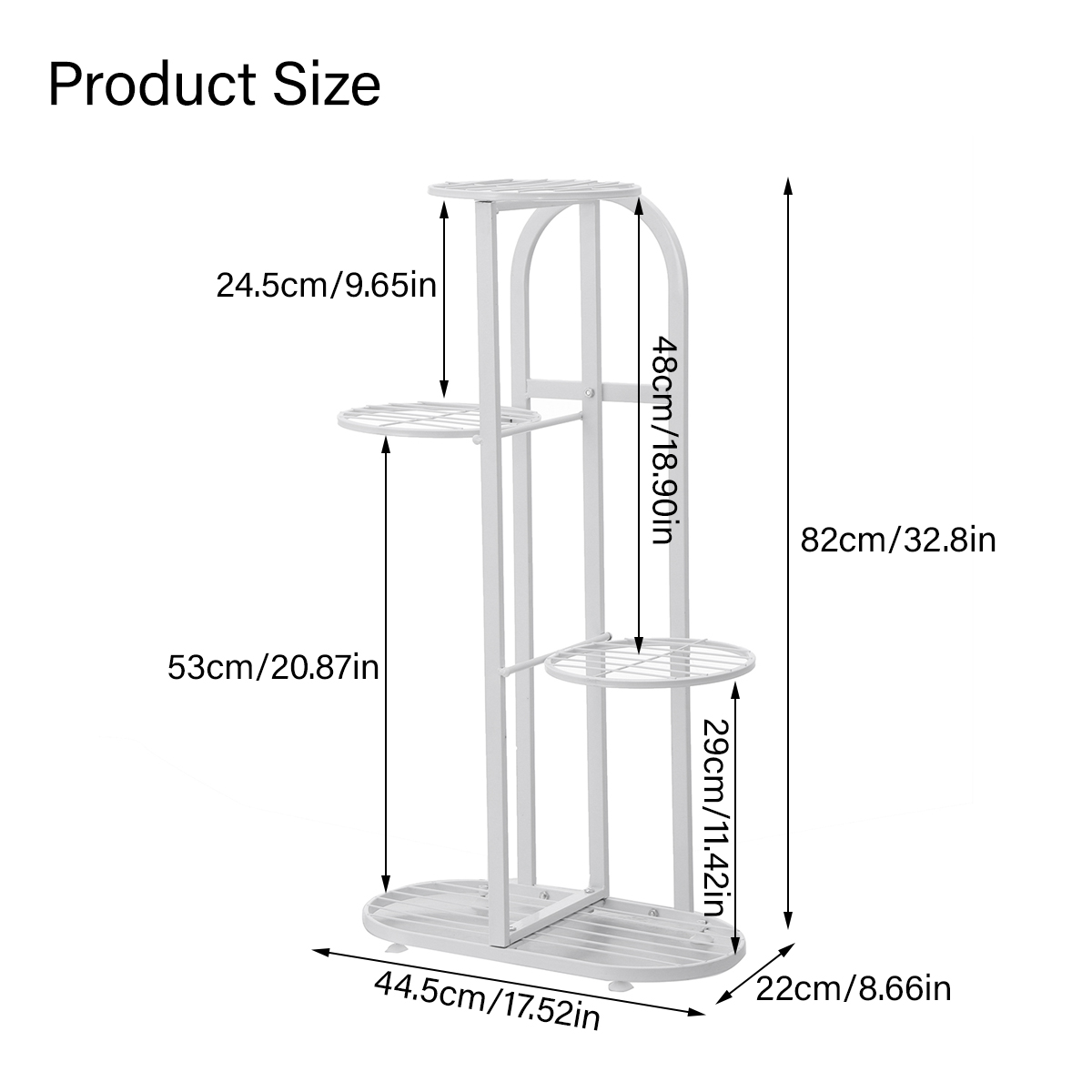 4LayersIronFlowerStandPotPlantDisplayShelvesRackGardenHomeDecoration-1795252-11