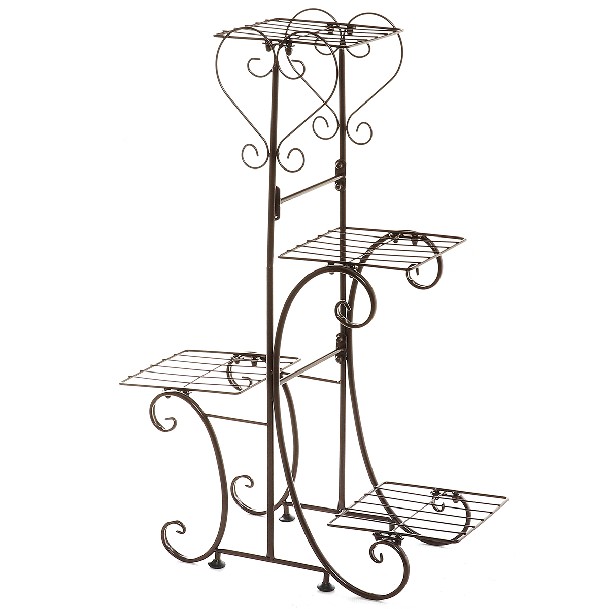 4TierFlowerStandIronPlantPotShelfBalconyFloorStandGardenHomeDecorPlanterHolder-1700385-3