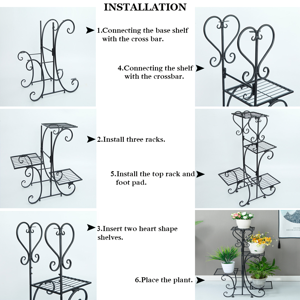 4TierFlowerStandIronPlantPotShelfBalconyFloorStandGardenHomeDecorPlanterHolder-1700385-5