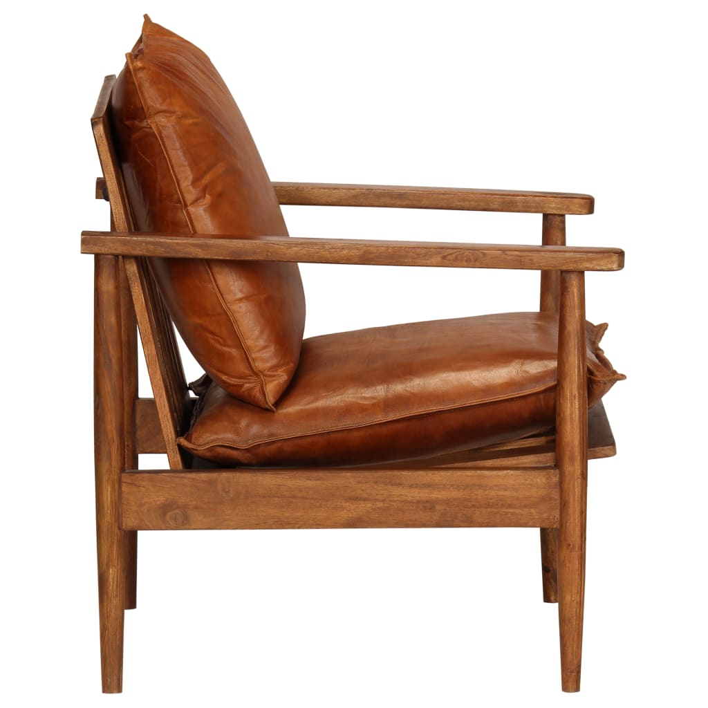 ArmchairBrownRealLeatherwithAcaciaWood-1863759-7