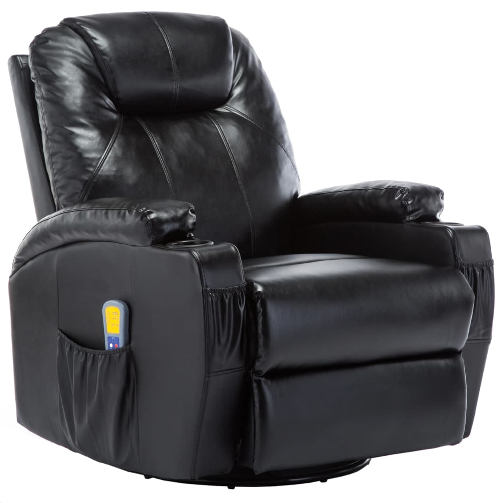 ElectricMassageRockingChairArtificialLeatherChairwith8MassagePointsHeatingFunctionforLivingRoomOffic-1923932-2