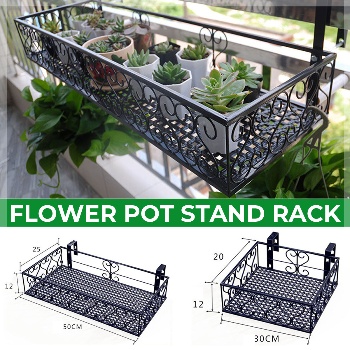 FlowerPotStandRack-mountedBalconyWroughtIronHangingforHome-1794389-1