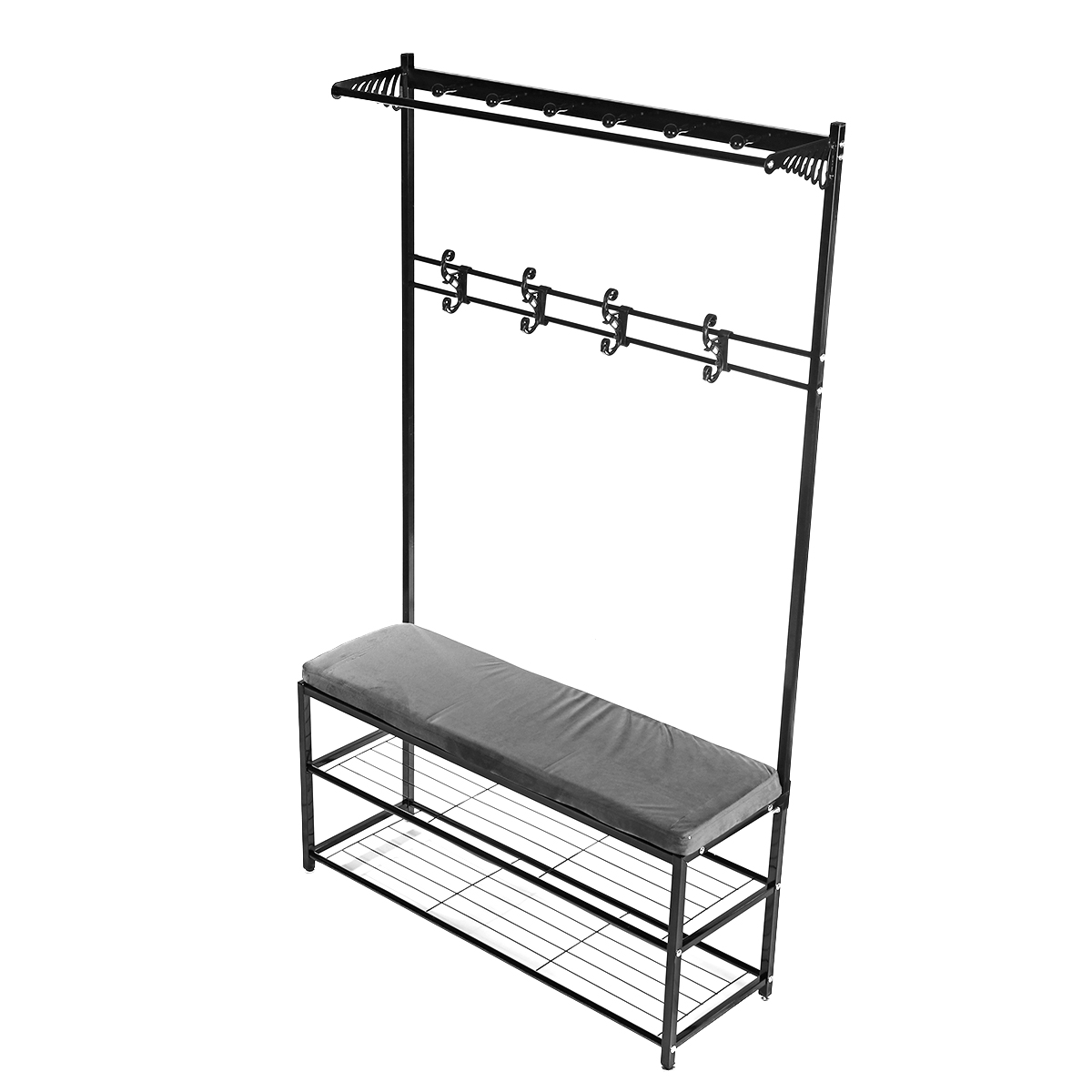 MultifunctionalCoatRackClothesBagStorageHangerShoesHolderStoolShelf-1796013-5