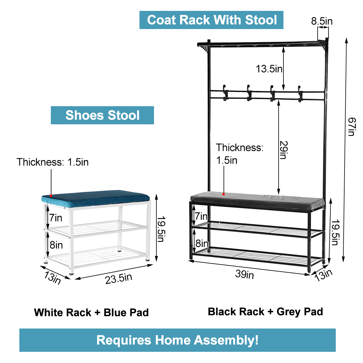 MultifunctionalCoatRackClothesBagStorageHangerShoesHolderStoolShelf-1796013-9