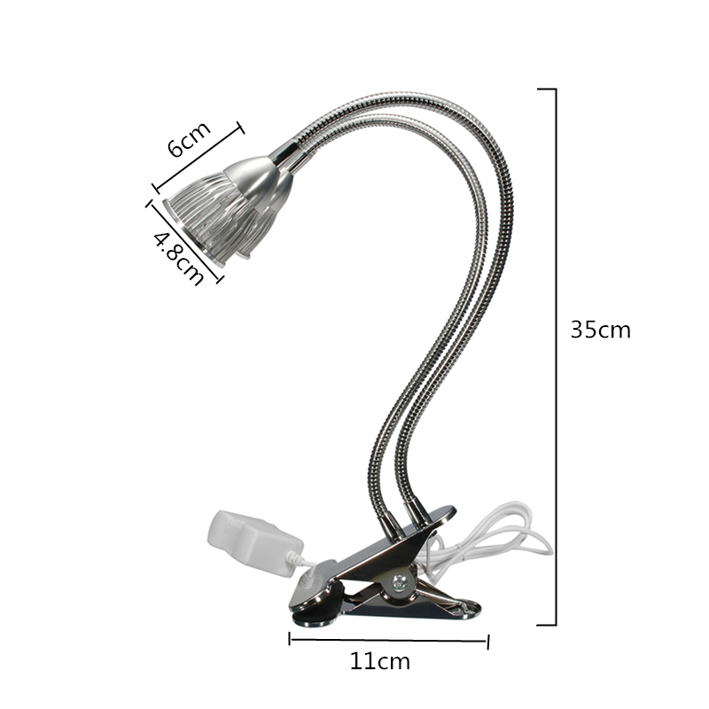 10WDualHeadFullSpectrumLEDGrowLightClipKitforIndoorPlantHydroponicsUSPlug110-240V-1689433-6