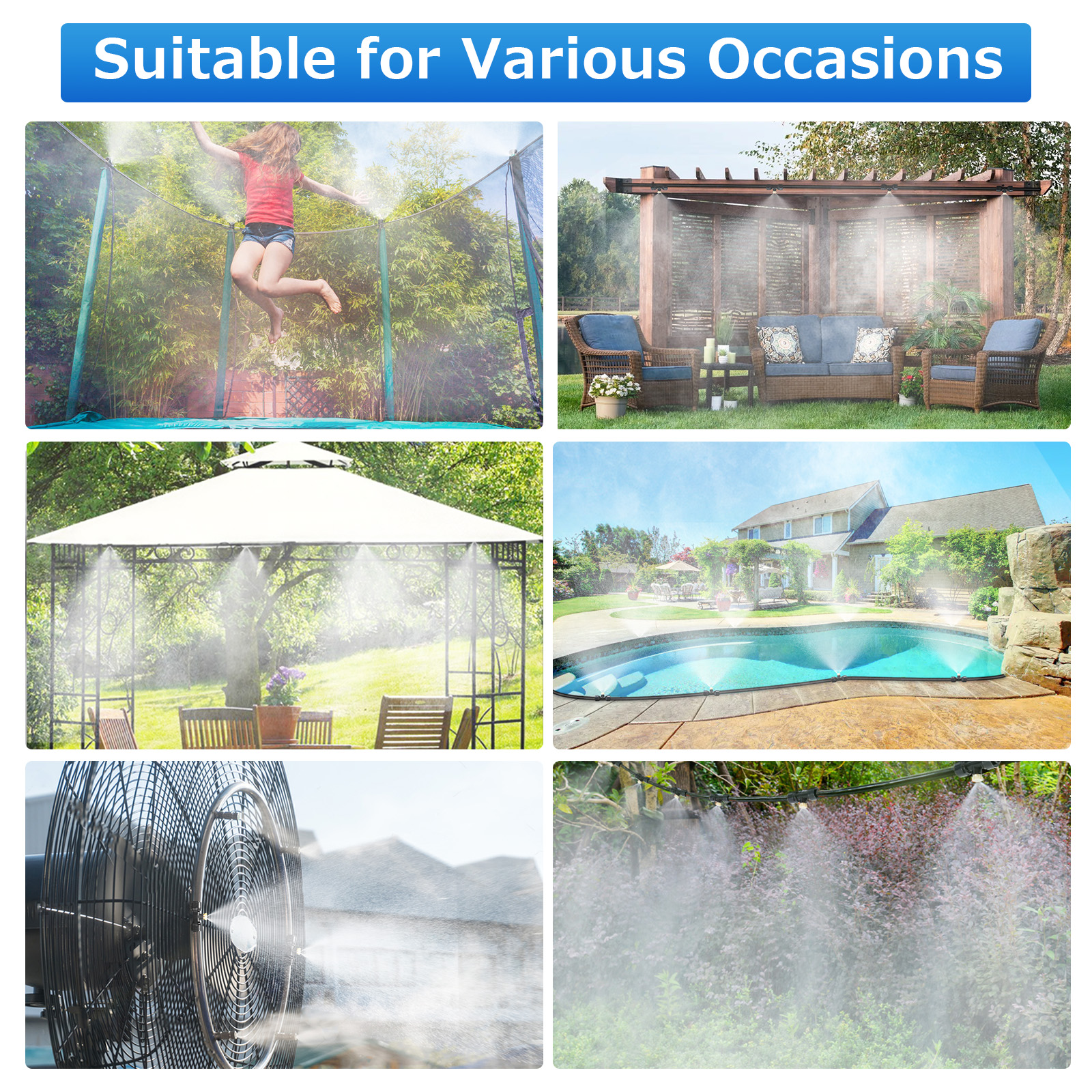 44PCS15FTMistingCoolingSystemPESprayWaterSystemforGardenLandscapingGreenhouse-1884554-3