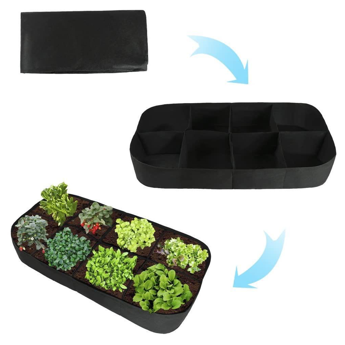 48PocketsFeltPlantingBagPlantGrowingContainerReusableFlowerPlanter-1692480-8