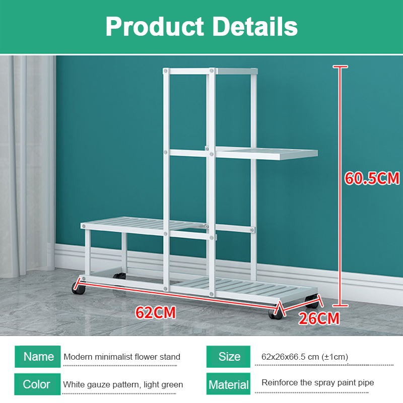 4PotsIndoorOutdoorGardenPlantStandPlanterFlowerPotShelfMetalShelving-1954662-1