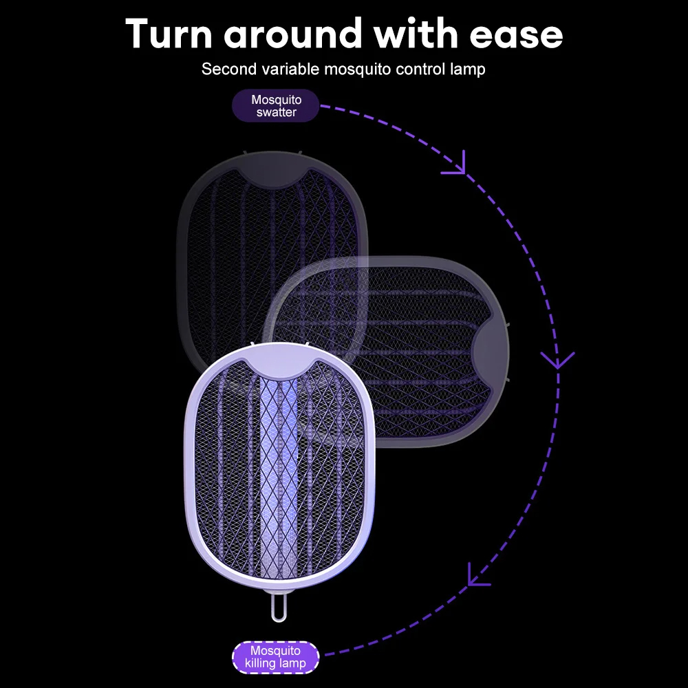 4in1FoldableElectricMosquitoSwatterwithPortableUVLightTrap5WPowerandDualSafetySwitchFeaturesUSBRecha-2012716-10