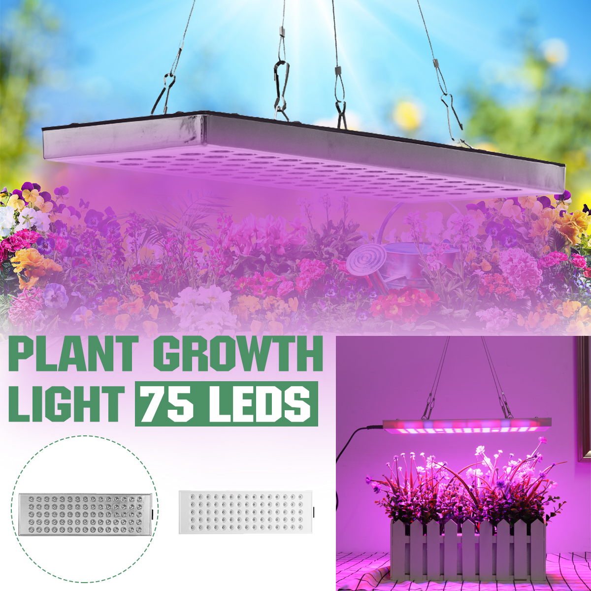 75LEDFullSpectrumPlantUVGrowLightVegLampForIndoorHydroponicPlant-1796377-1