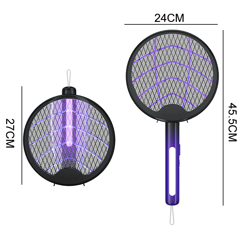 AGSIVO3In13000VCordlessRechargeableElectricMosquitoBugZapperFoldableHandheldMosquitoKillingLampFlyTr-1994577-13