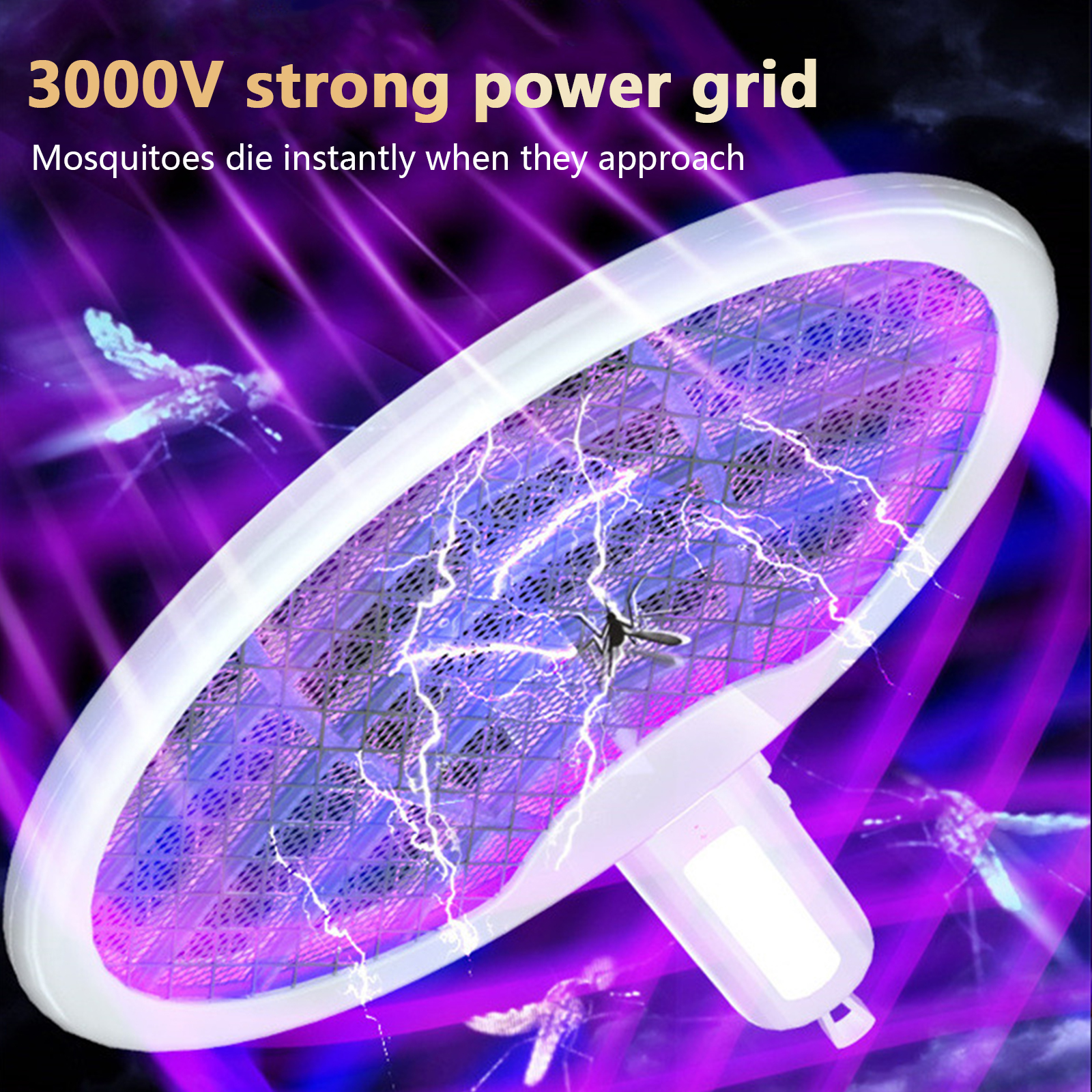 AGSIVO3In13000VCordlessRechargeableElectricMosquitoBugZapperFoldableHandheldMosquitoKillingLampFlyTr-1994577-3